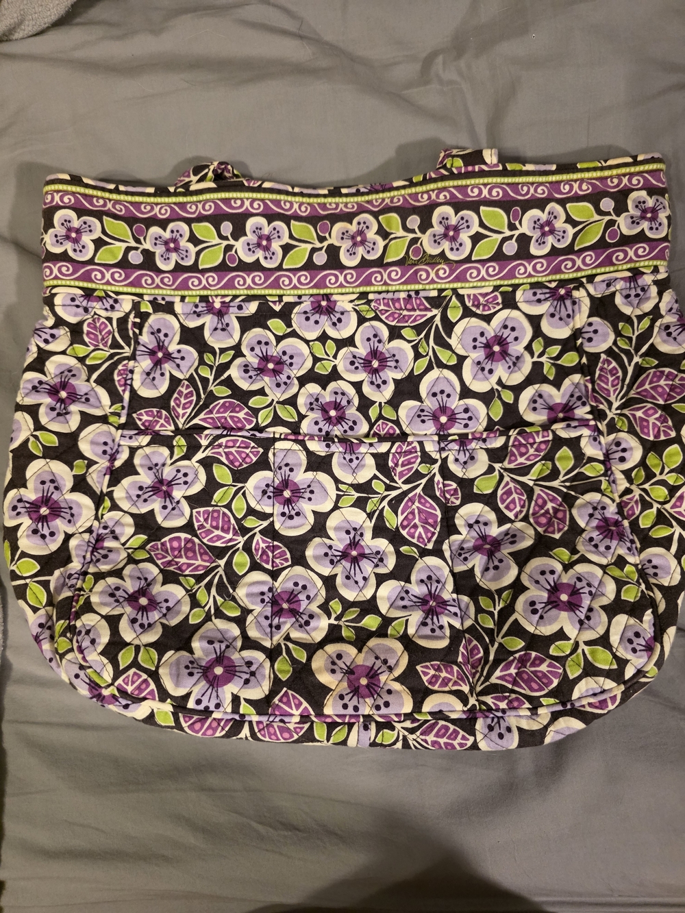Vera Bradley Purple Floral Quilted Bag